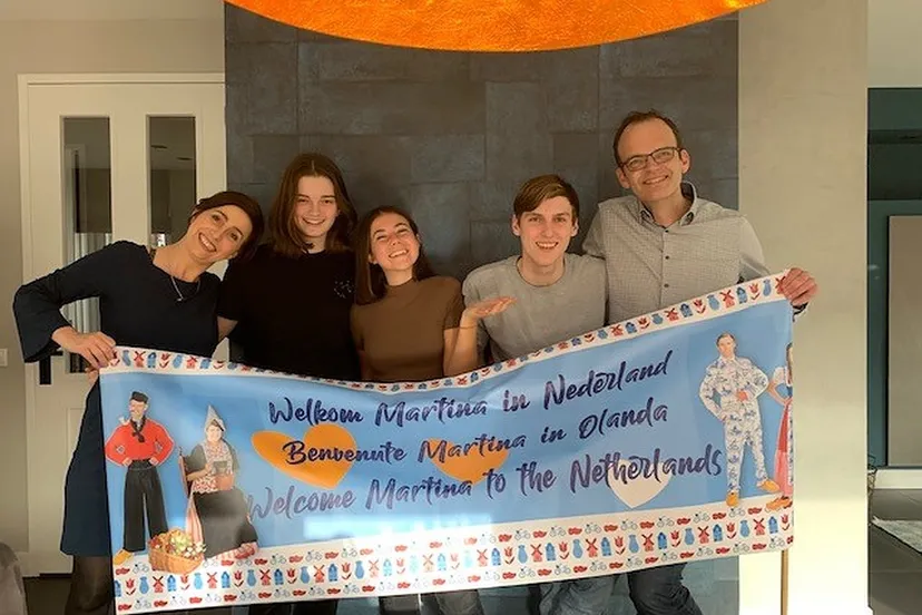 foto martina met gastgezin