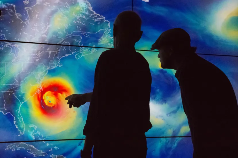 leonardo dicaprio visited goddard saturday to discuss earth science with piers sellers