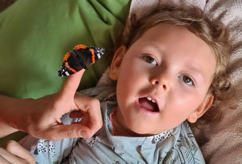 lianne met vlinder groot