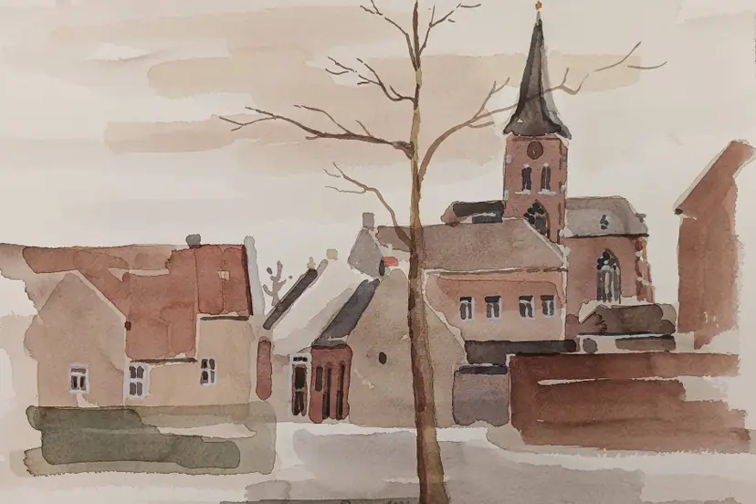 Dorpstraat achter t Sinterkläöske  Jacques Beelen 2022
