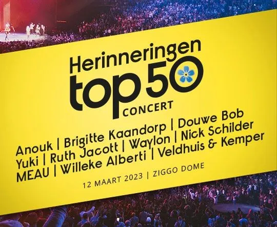alzheimernederlandherinneringen top 50 ziggo dome