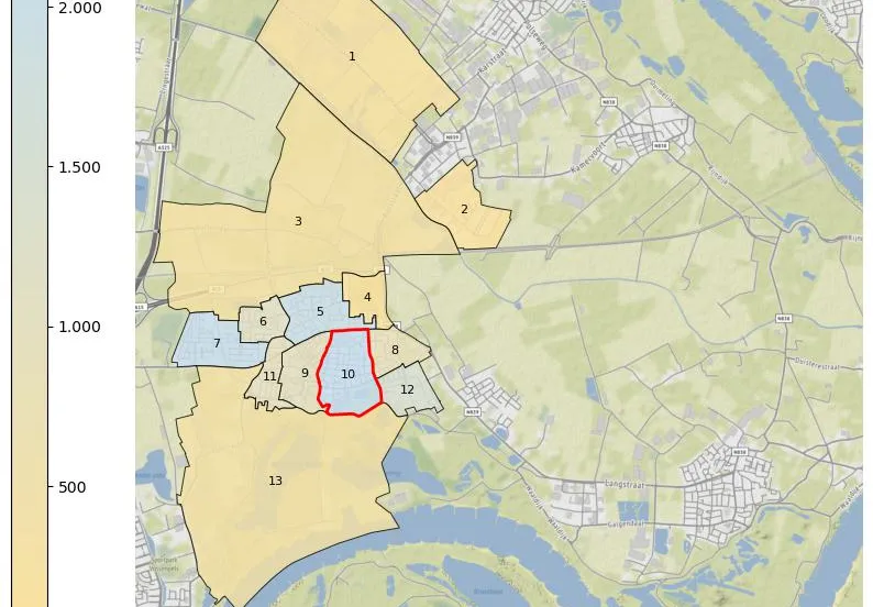klappenburgkaart buurt gemeente lingewaard