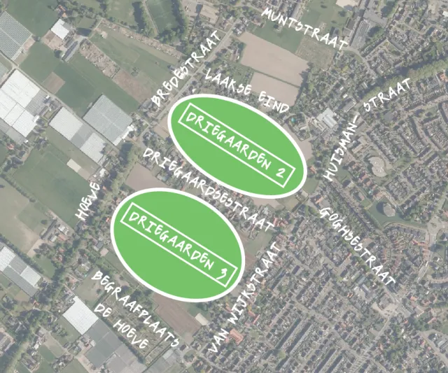 driegaarden 2 en 3 deelgebieden