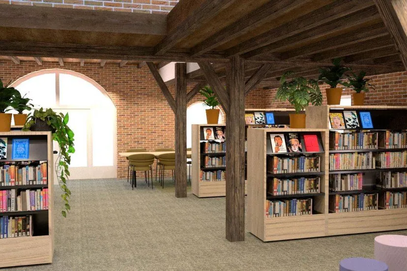 Impressie van de nieuwe bibliotheek in de Tabaksschuur (c) Anne-Marie Berns