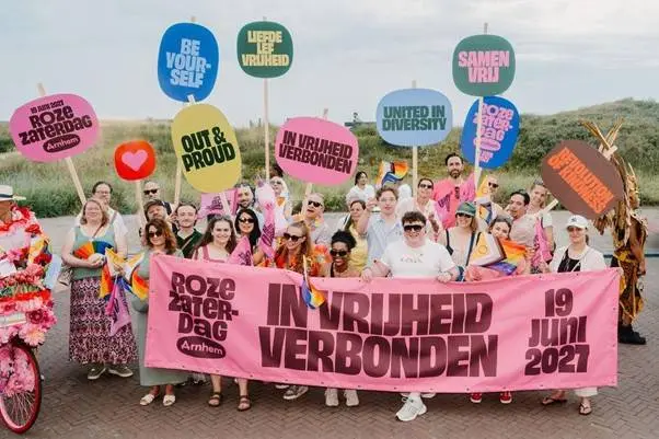 Roze Zaterdag 2026 in Noorwijk.Arnhemse delegatie