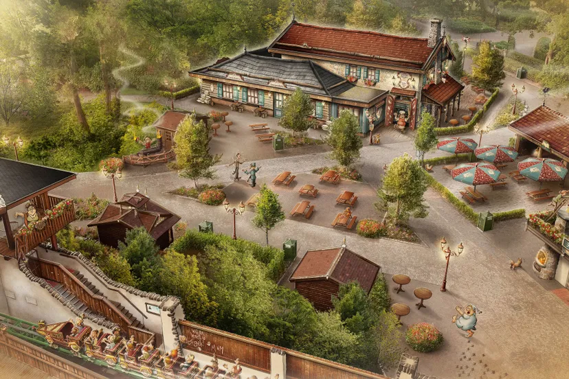 efteling schets bakkerij op max moritz plein