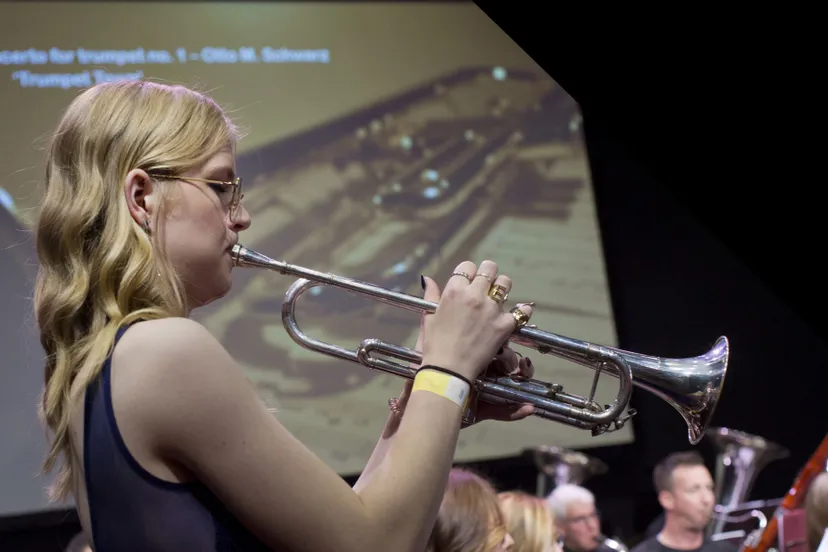 ellen spelend close up