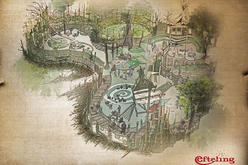 schets nest efteling