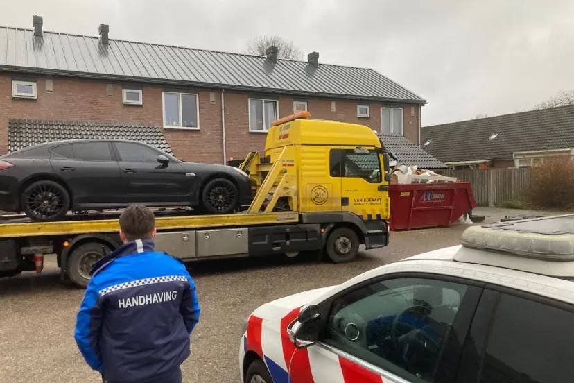 er werd een auto meegenomen