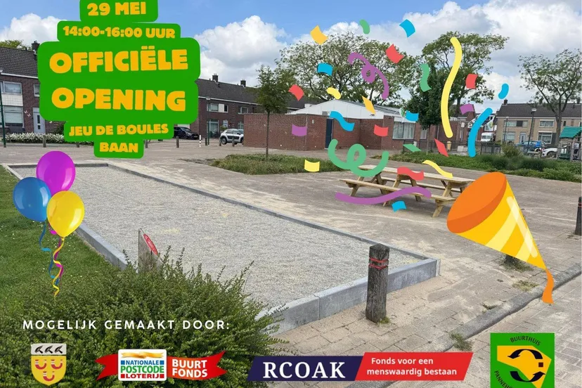 opening jeu de boules baan
