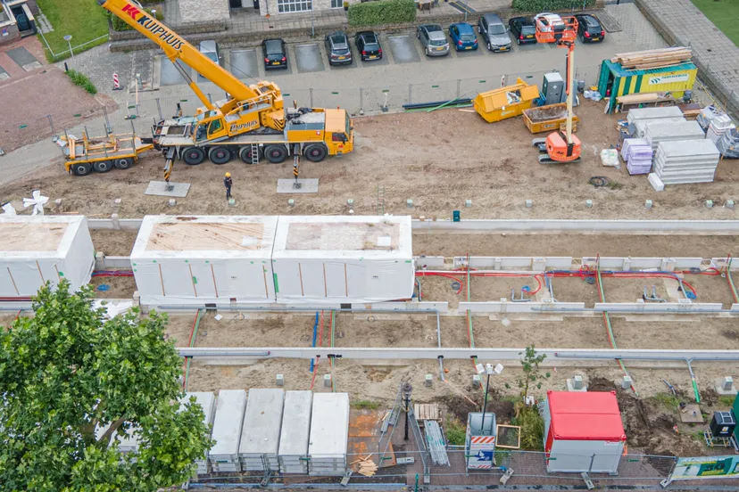 de lange school eerste montage klant en klare units 2 van 2