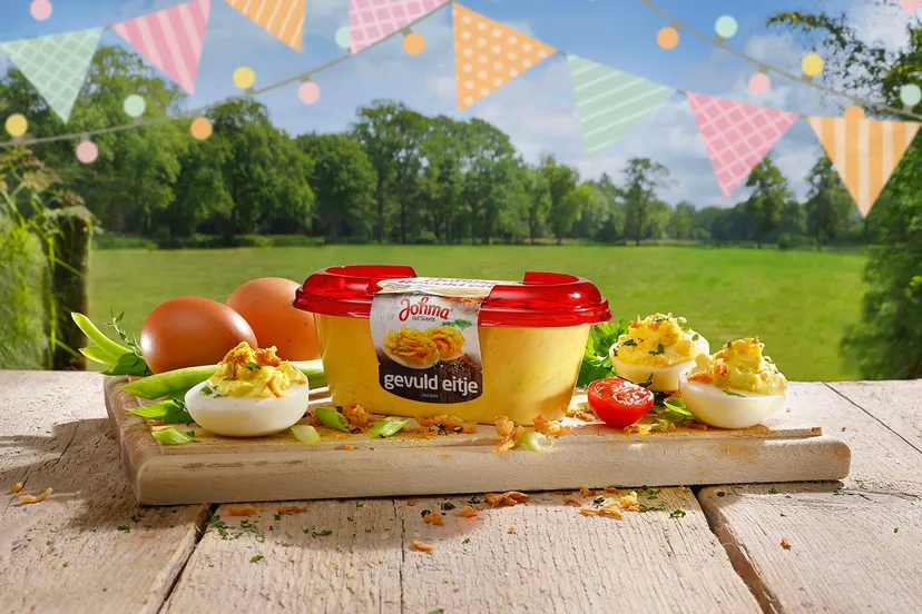 johma gevulde eitjes
