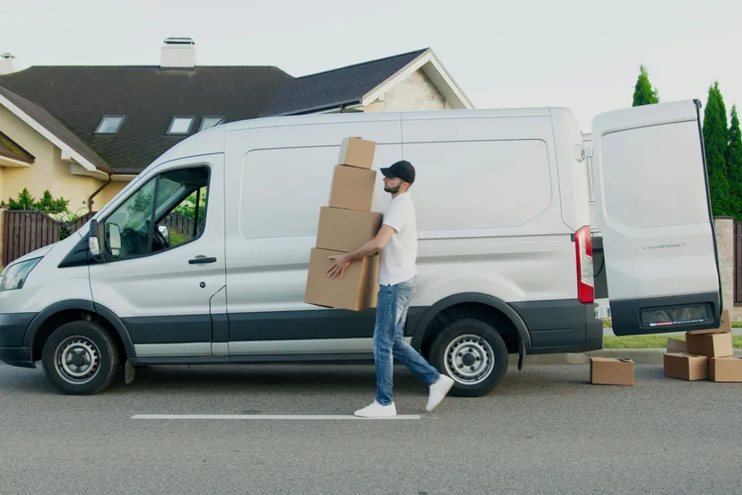 man laadt pakketten pexels artempodrez 5025669 1