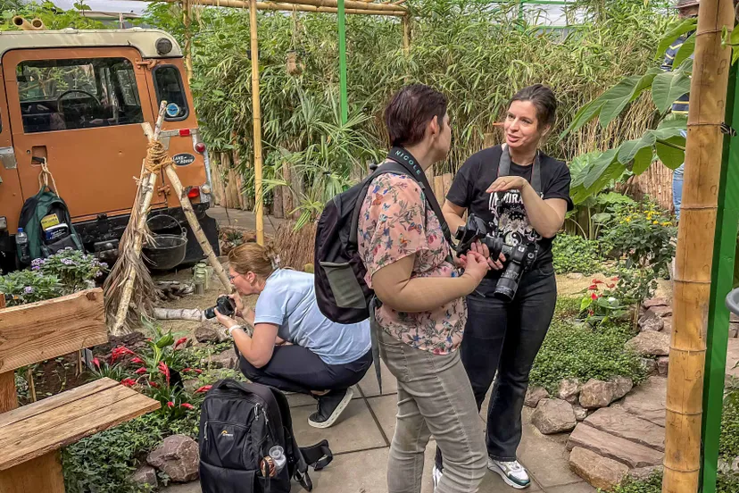 excursie fotoclub naar vlindertuin in gemert foto peter noy