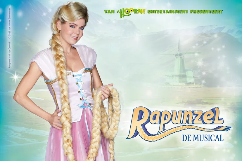 promobeeld rapunzel de musical liggend fotograaf nick van ormondt