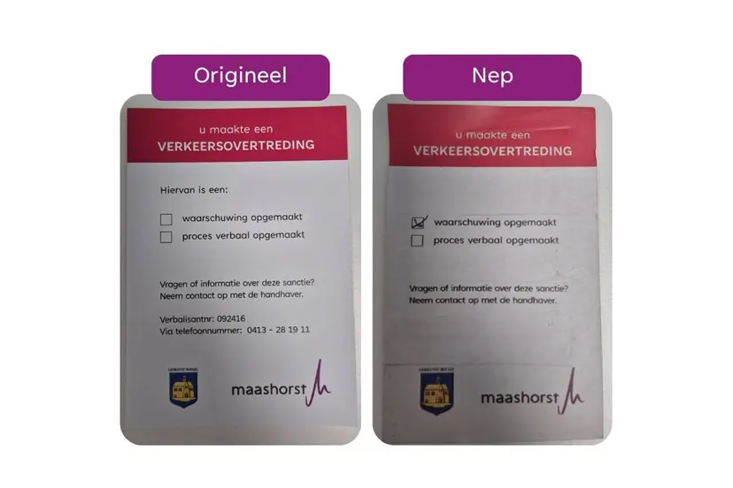 Nep verkeersboete