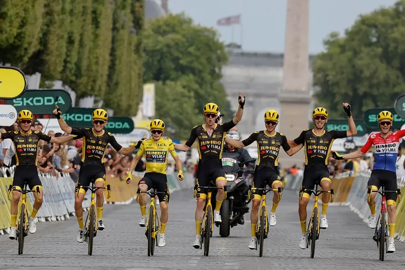 01 jumbo feliciteert team jumbo visma met tweede tourzege op rij