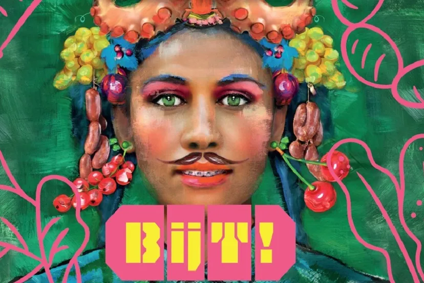 bijt kunst over voedsel beeld karin jonkers liggend