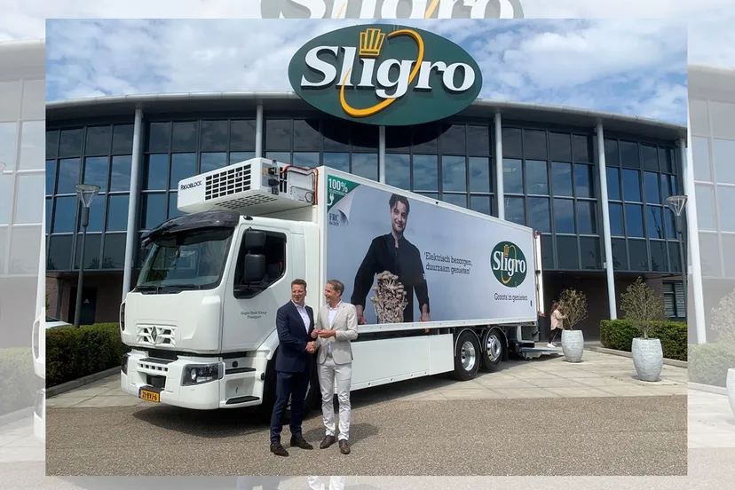 eerste elektrische vrachtwagen sligro