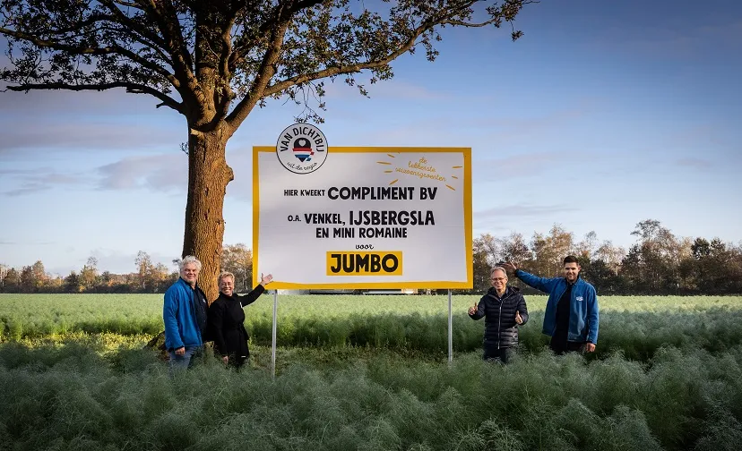 foto 2 van dichtbij bord teler compliment 1