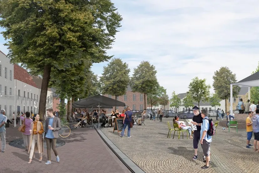 impressie markt na herinrichting