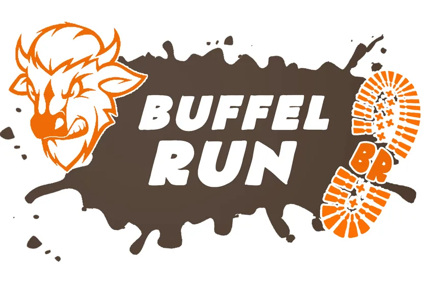 logo buffelrun transparant 2 kleuren oranje en bruin
