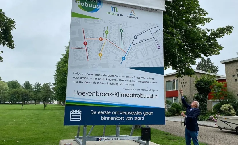 onthulling bouwbord hoevenbraak klimaatrobuust