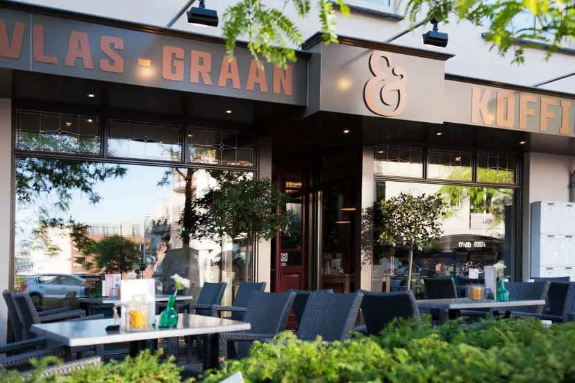 vlas en graan koffie