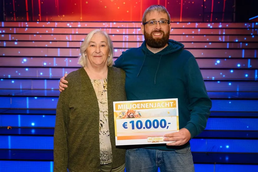 sebastiaan wint geldprijs bij miljoenenjacht