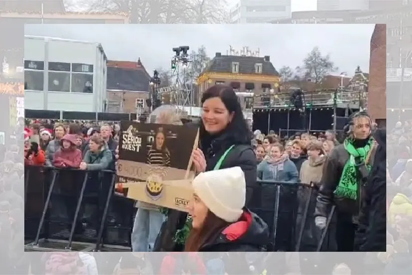 fenne snoeck overhandiging cheque