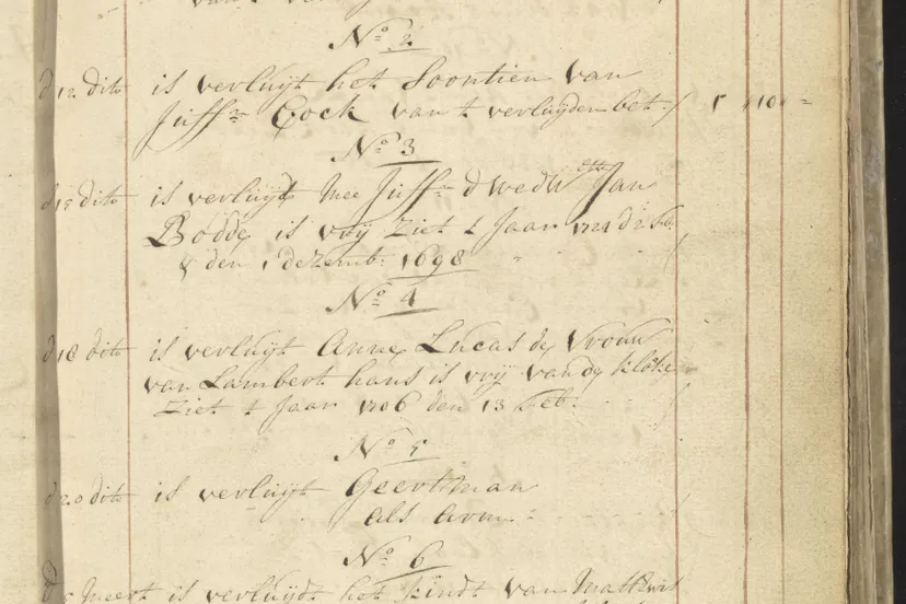 dr archief klokkeboek 1744