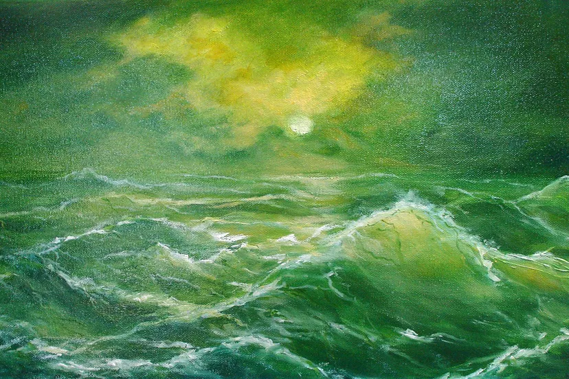 mep cultuursalon zee bij maannacht