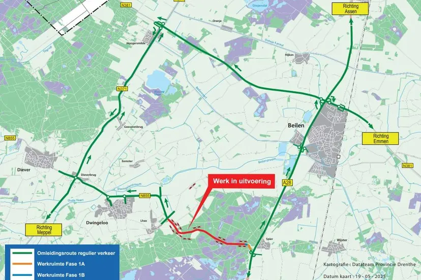 Dwingeloo Omleiding N855
