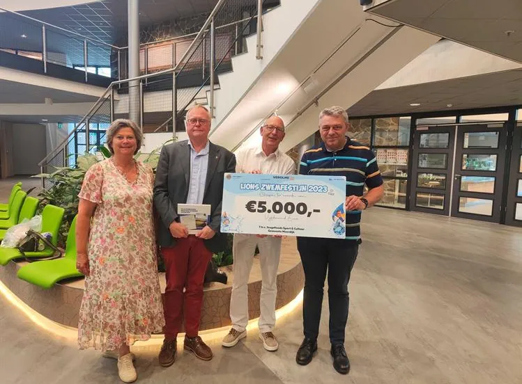 uitreiking cheque
