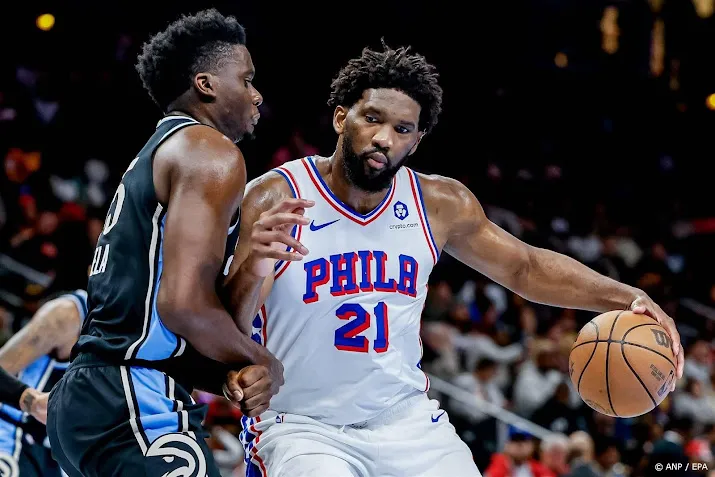 basketballer embiid nog niet fit maar wel goed voor 50 punten