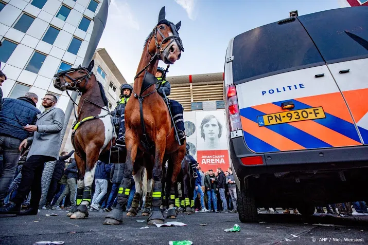 45 arrestaties rond wedstrijd ajax