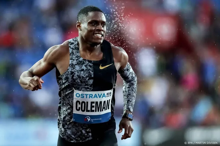 aanklacht tegen sprinter coleman ingetrokken