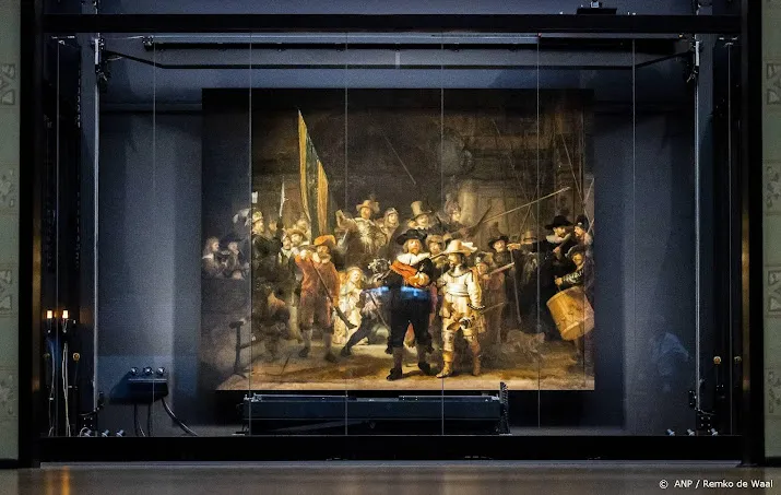 achterkant van de nachtwacht tijdelijk te zien