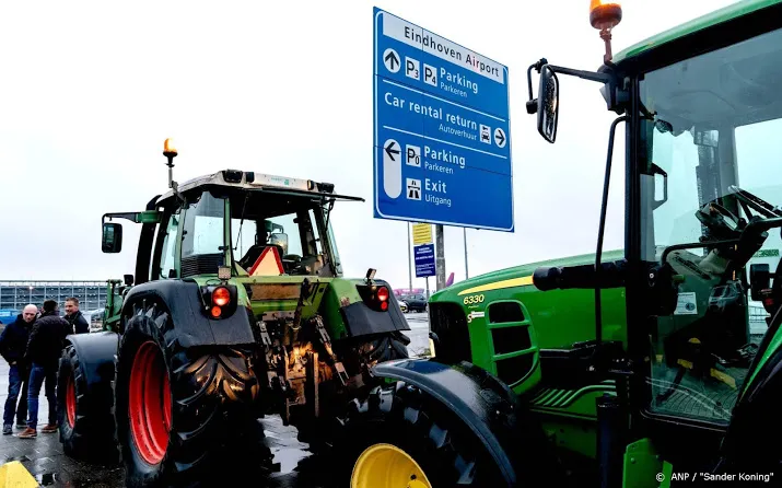 actie boeren bij luchthaven eindhoven voorbij