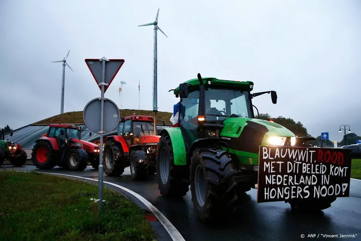 acties boeren op afritten door heel het land