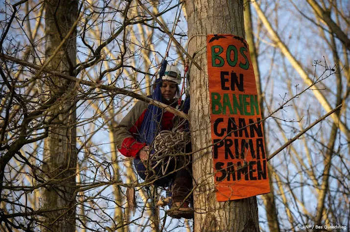 activisten bos naast autoproducent vdl nedcar uitgehongerd