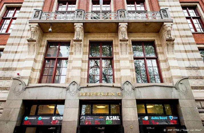 aex lager op overwegend rode beursdag europa