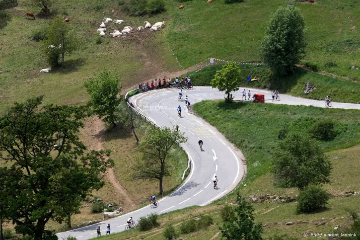 afzien op alpe dhuez voor kankerbestrijding