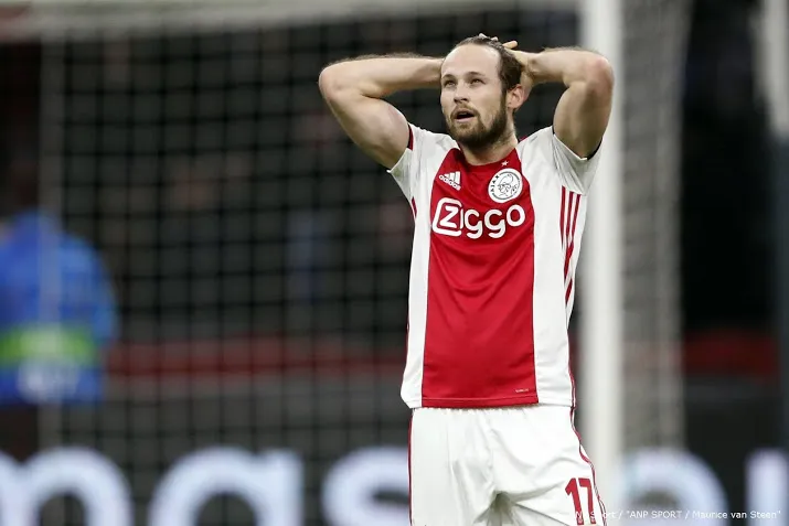 ajacied blind boos en teleurgesteld na verlies