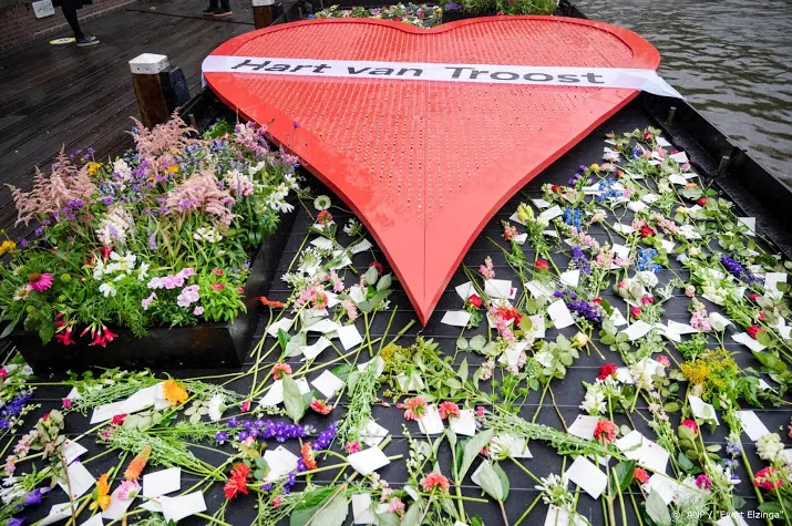 al meer dan duizend bloemen varen mee op hart van troost