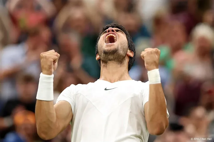 alcaraz voor het eerst kwartfinalist op wimbledon