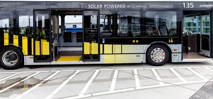 alle lijnbussen op schiphol elektrisch