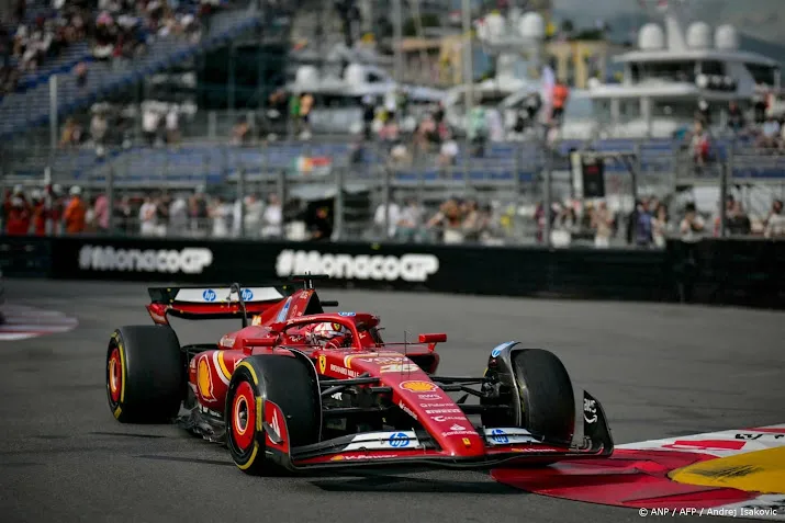 alleen leclerc sneller dan verstappen in derde training monaco