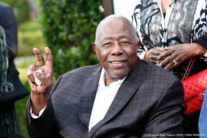 amerikaanse honkballegende hank aaron overleden