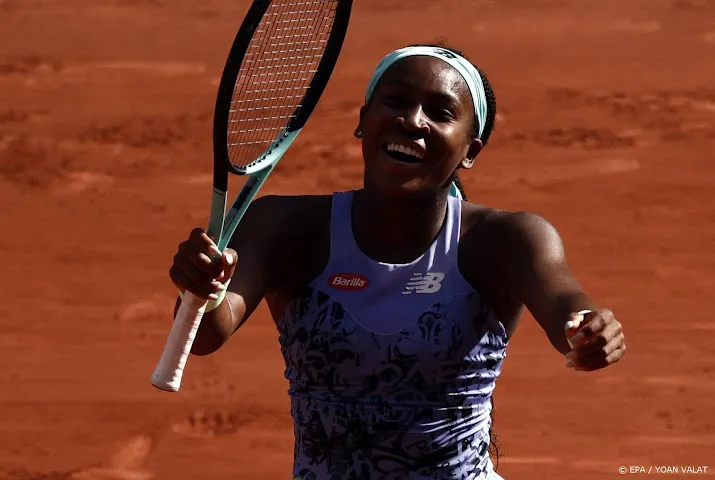 amerikaanse tennisbelofte gauff haalt finale roland garros